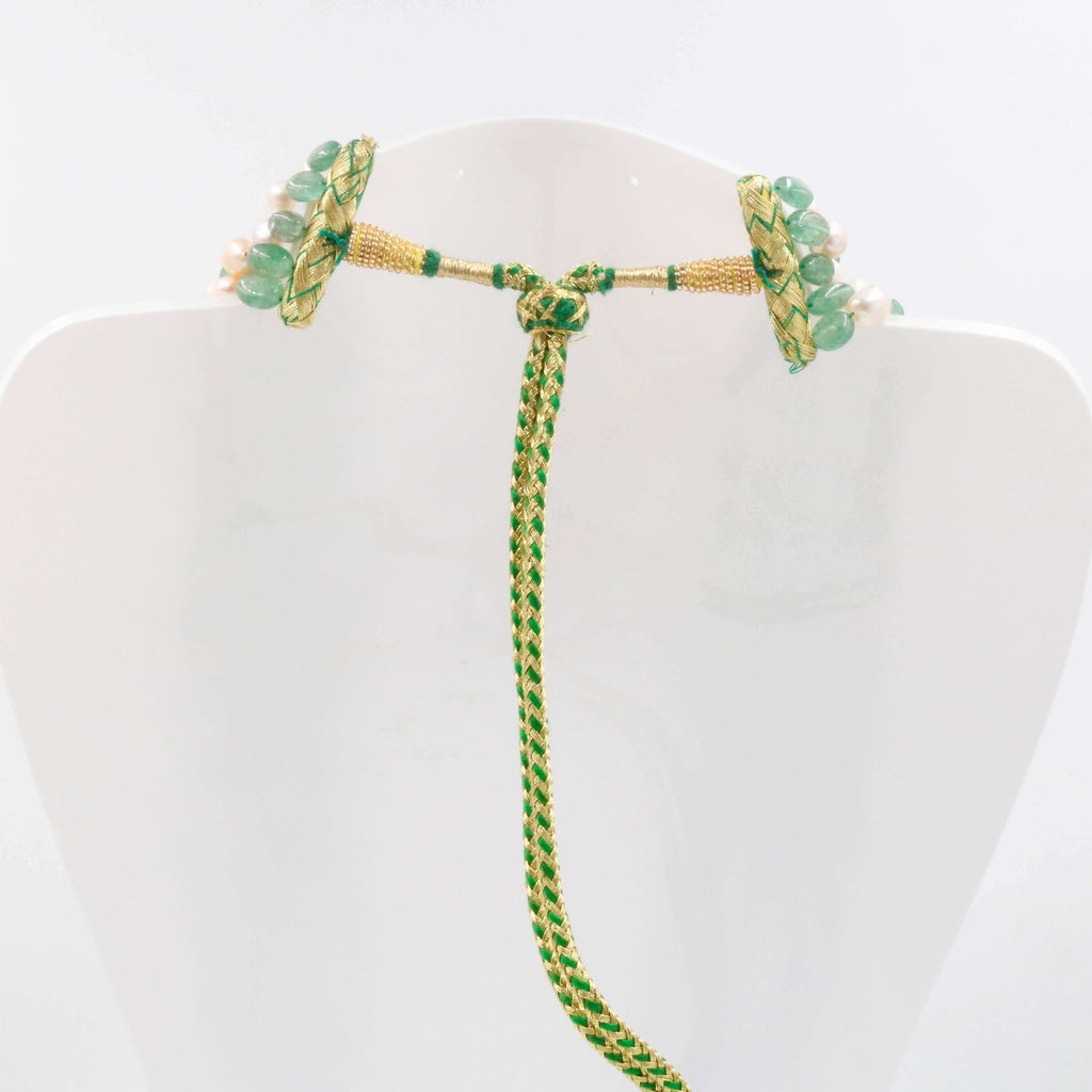 Emerald Quartz & Freshwater Pearl Necklace