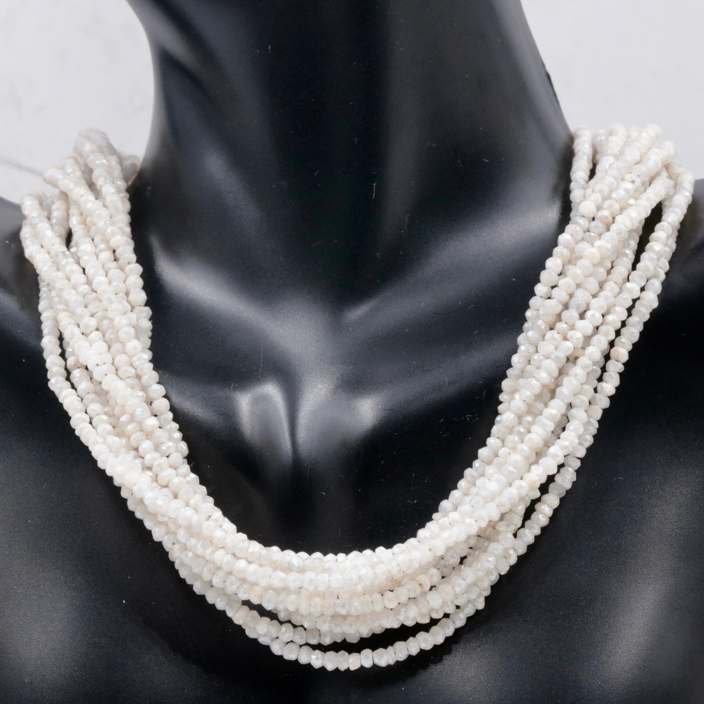 Silverite Cab Faceted beads