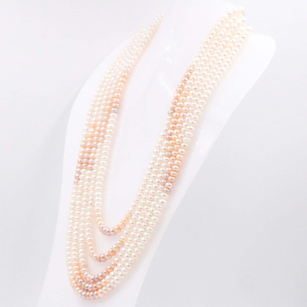 Multistrand Shaded Pearl Necklace