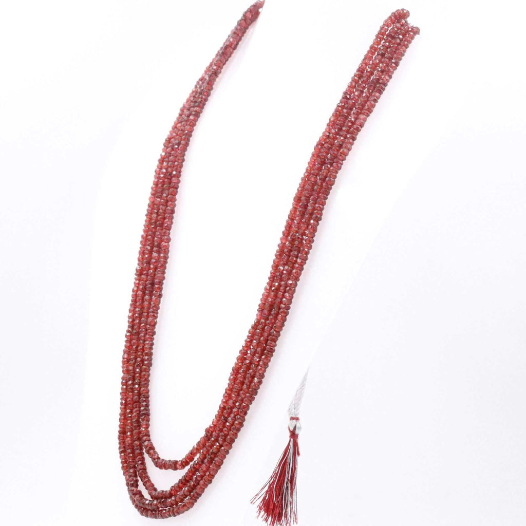 Perfect Jewelry for Winter - Natural Red Garnet Necklace