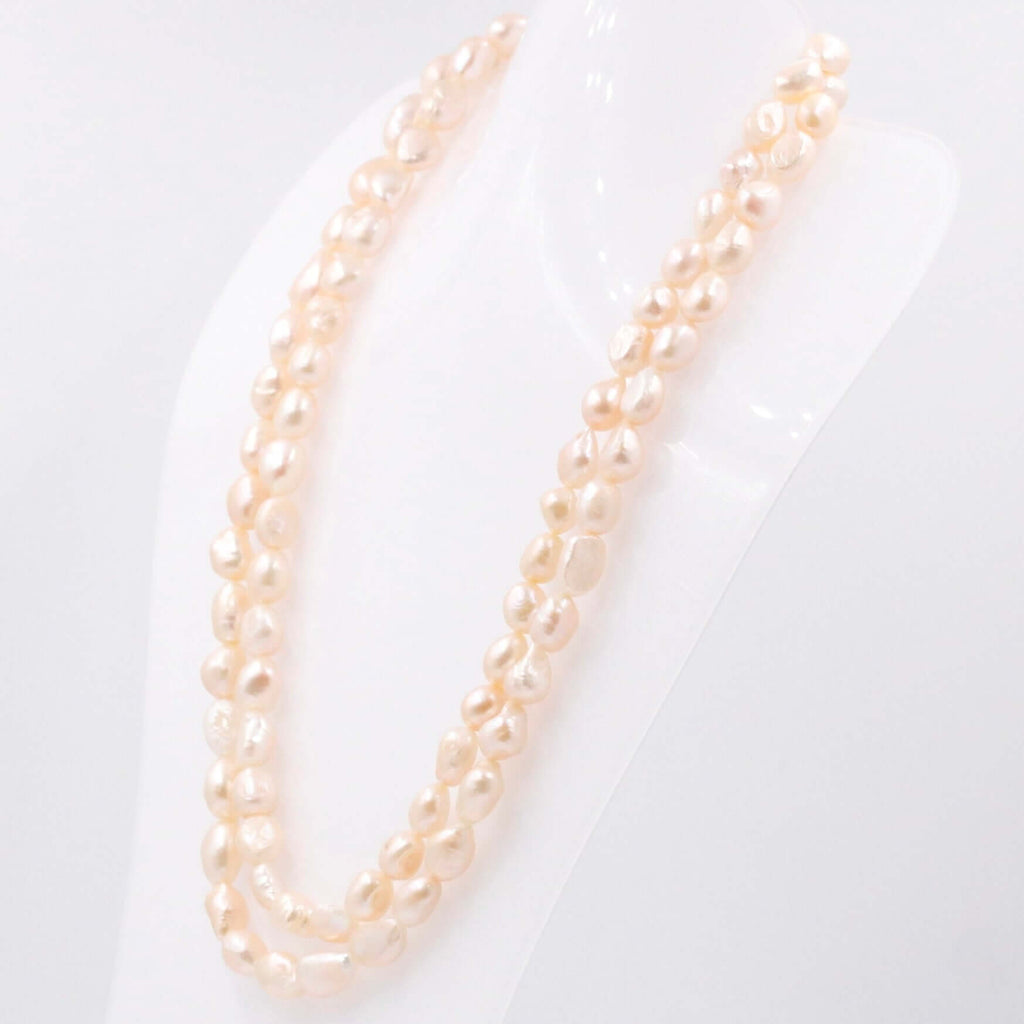 Multi Strand Beaded Necklace with Fresh Water Pearls