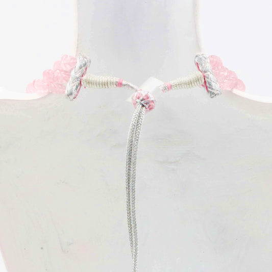 Rose Quartz Leaves Necklace