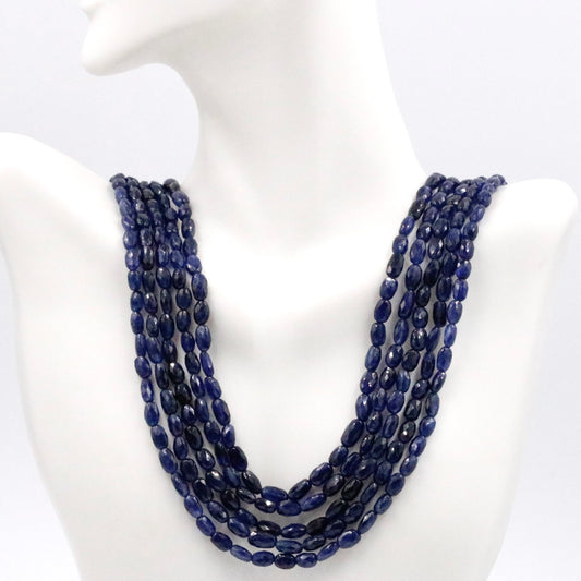 Sapphire Beaded Necklace