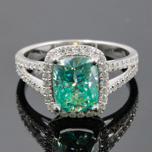 925 Moissanite Gemstone Solitaire Ring - Taj Mahal Gems