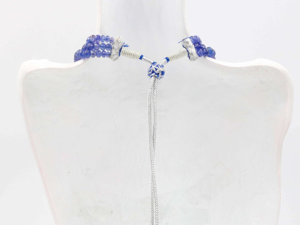 Natural Tanzanite Beaded Strand: Indian Necklace Charm