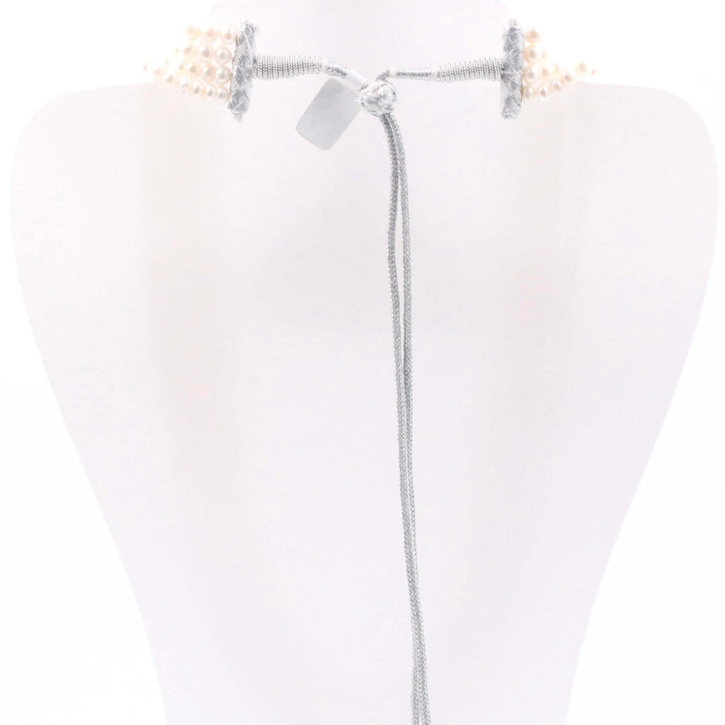Freshwater Pearl Necklace with Indian Design