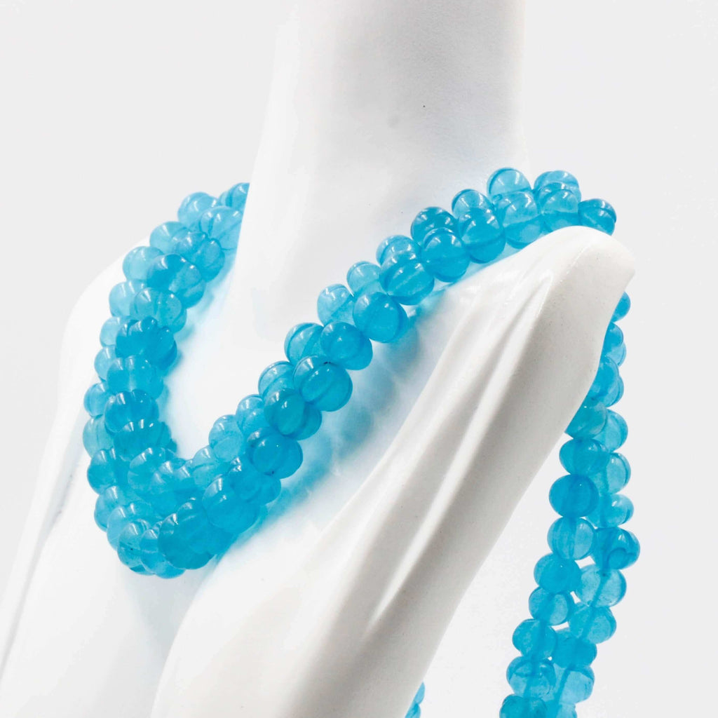 Designers' Choice: Blue Quartz Necklace with Indian Style