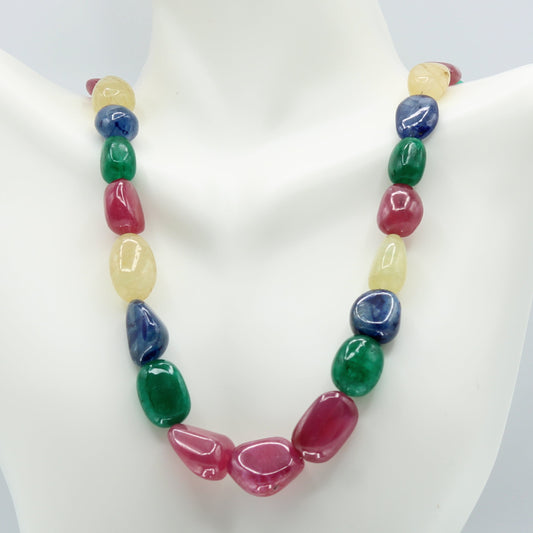 Multi Color Sapphire Necklace