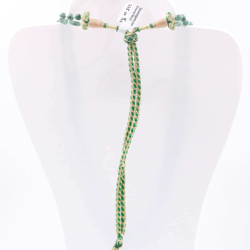 Natural Emerald Nugget Jewelry - Sarafa Necklace Design