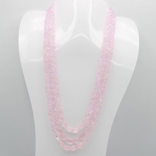 Natural Morganite Beaded Necklace