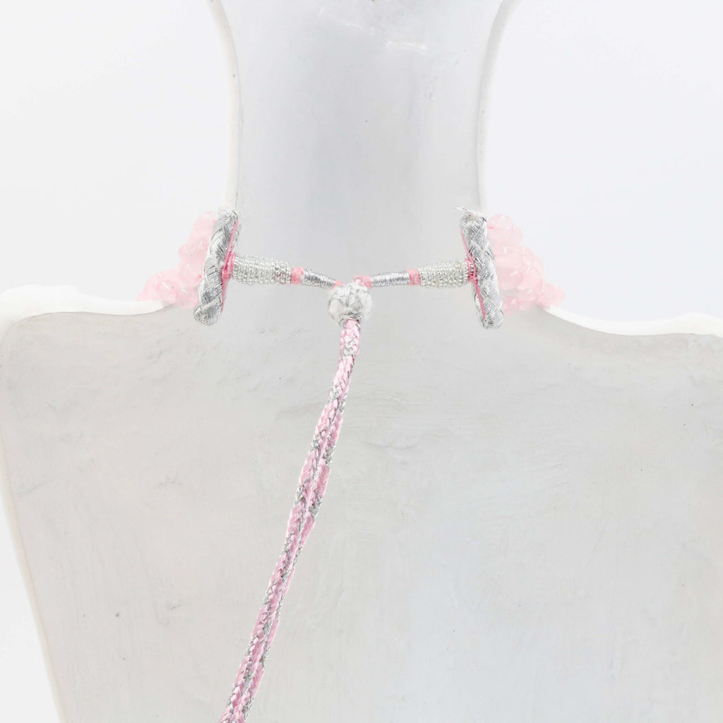 Natural Rose Quartz Jewelry: Long & Layered Necklace