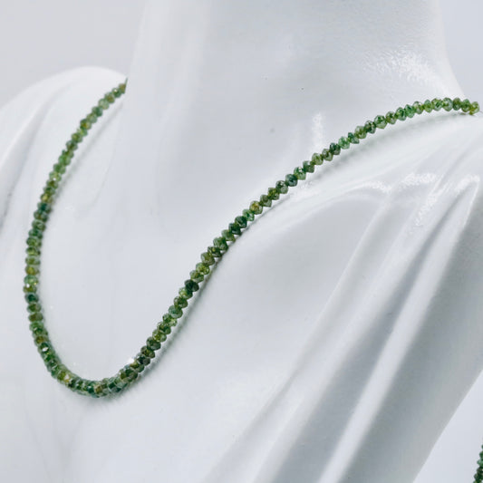 Natural Green Diamond Strand