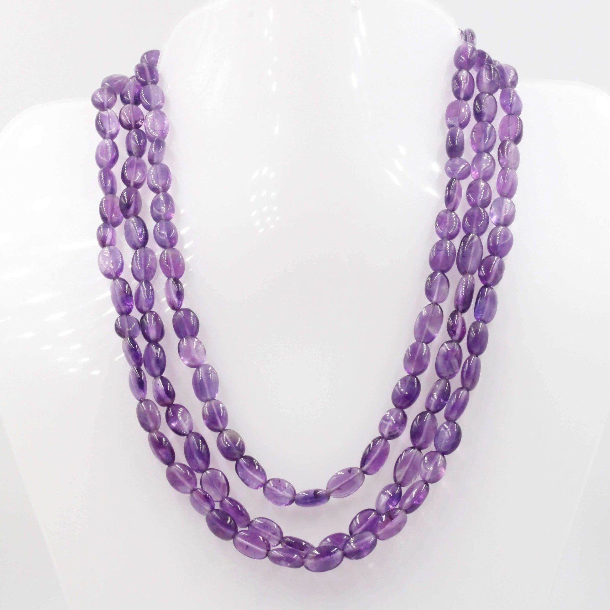 Amethyst Beaded Necklace - Taj Mahal Gems