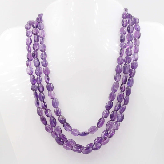 Amethyst Beaded Necklace - Taj Mahal Gems