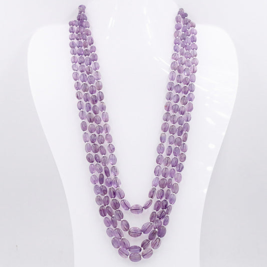 Amethyst Beaded Necklace - Taj Mahal Gems