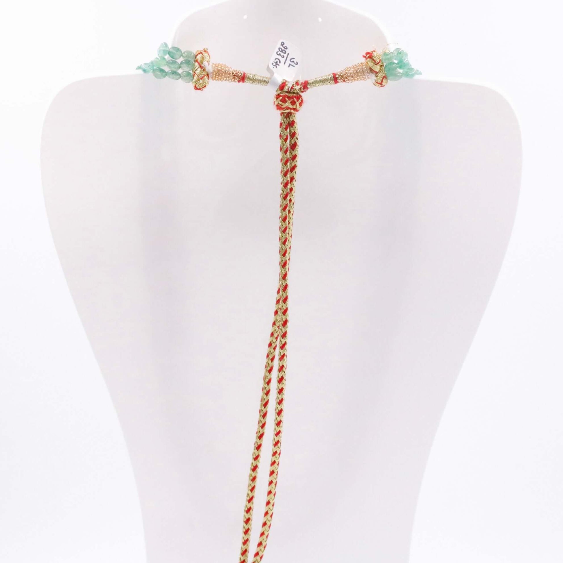 Aventurine and Coral Necklace - Taj Mahal Gems