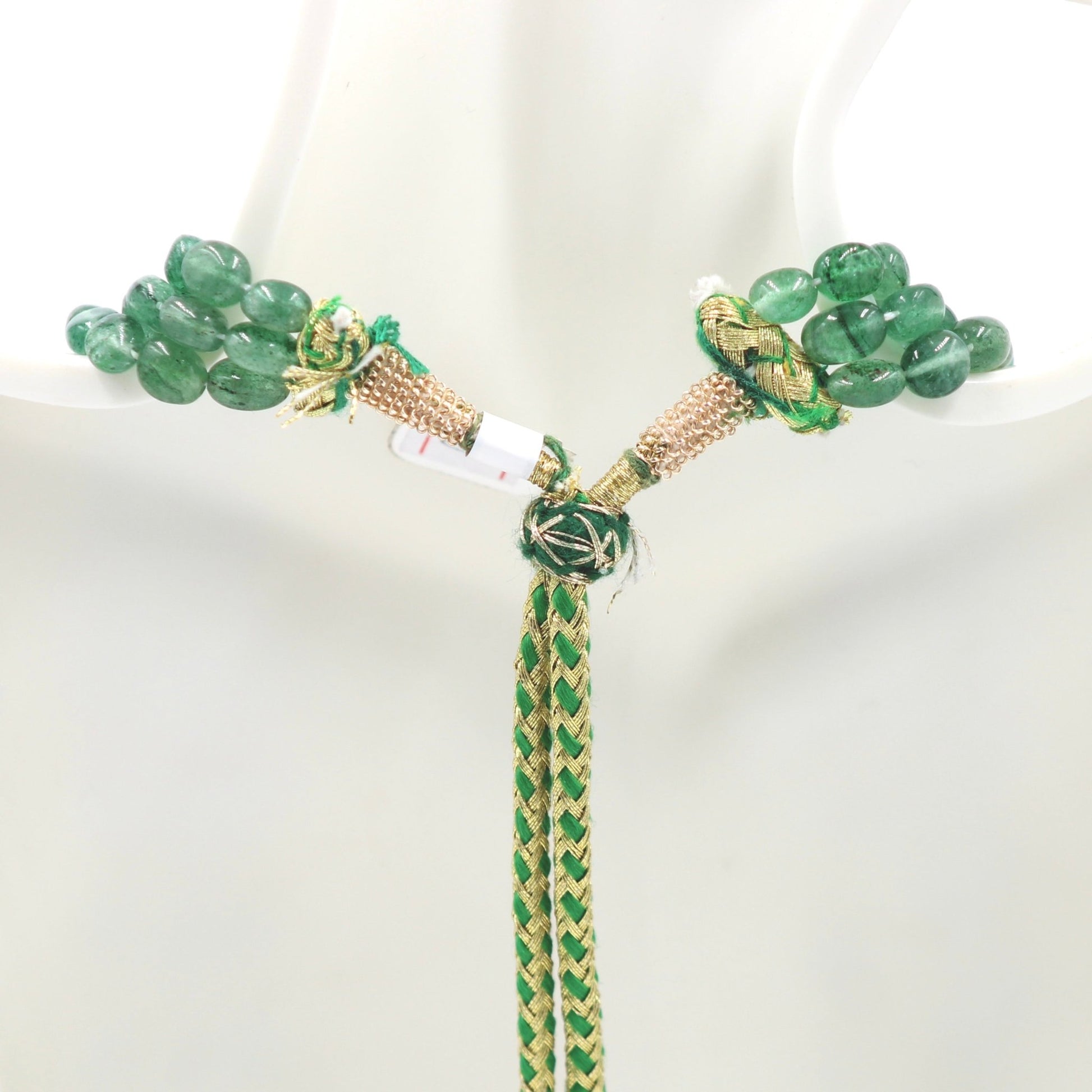 Aventurine and Pearl Beaded Necklace - Taj Mahal Gems