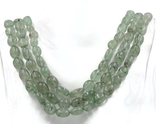 Aventurine Quartz 3 Strand Necklace - Taj Mahal Gems