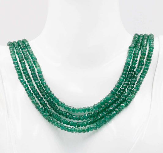 Aventurine Quartz Beaded Necklace - Taj Mahal Gems