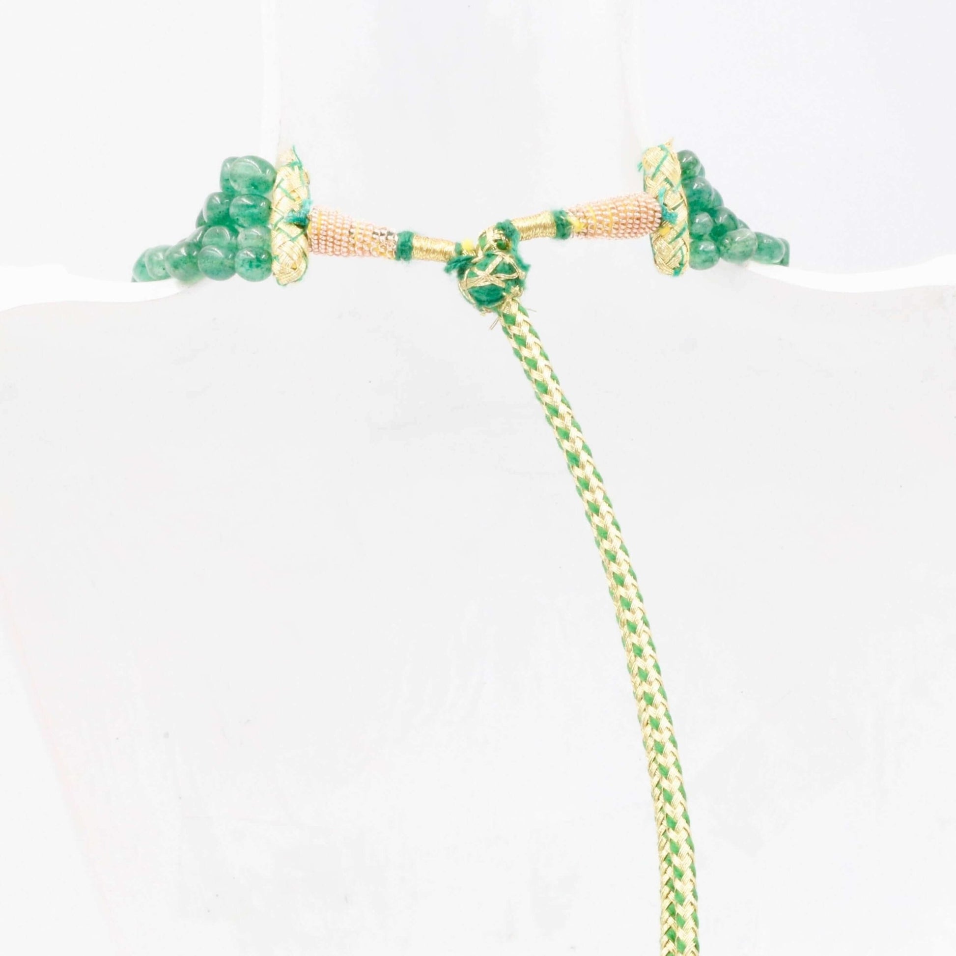 Aventurine Quartz Beaded Necklace - Taj Mahal Gems