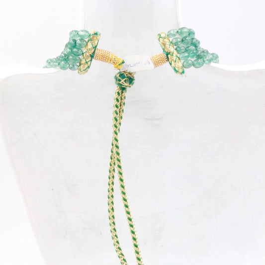 Aventurine Quartz Beaded Necklace - Taj Mahal Gems