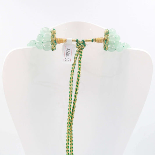 Aventurine Quartz Beaded Necklace - Taj Mahal Gems