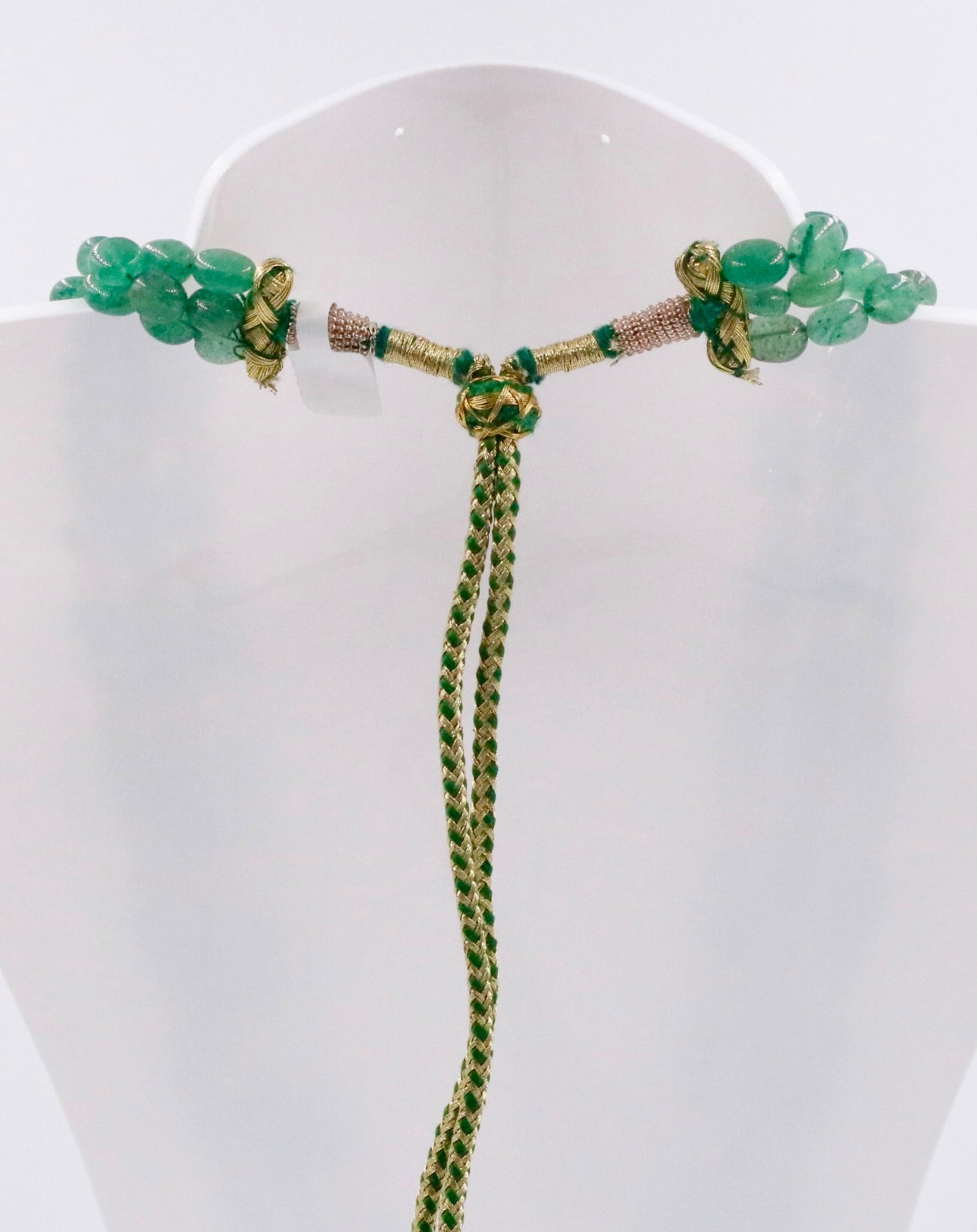 Aventurine Quartz with Cultured Pearl Necklace - Taj Mahal Gems