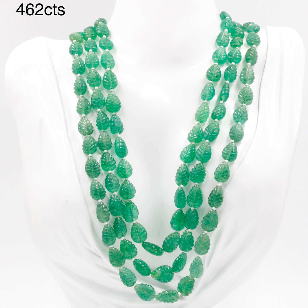 Green Quartz Jewelry Indian Necklace Design Collection