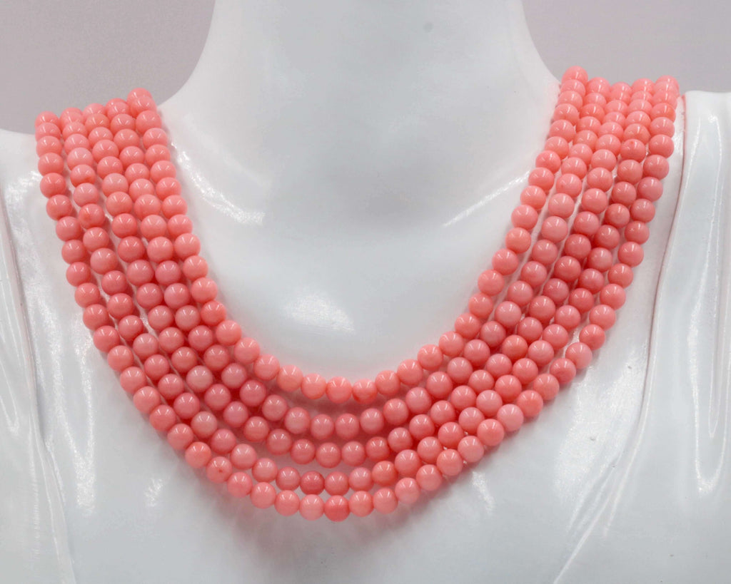 Natural Pink Coral Necklace: Jewelry for Pink Dress