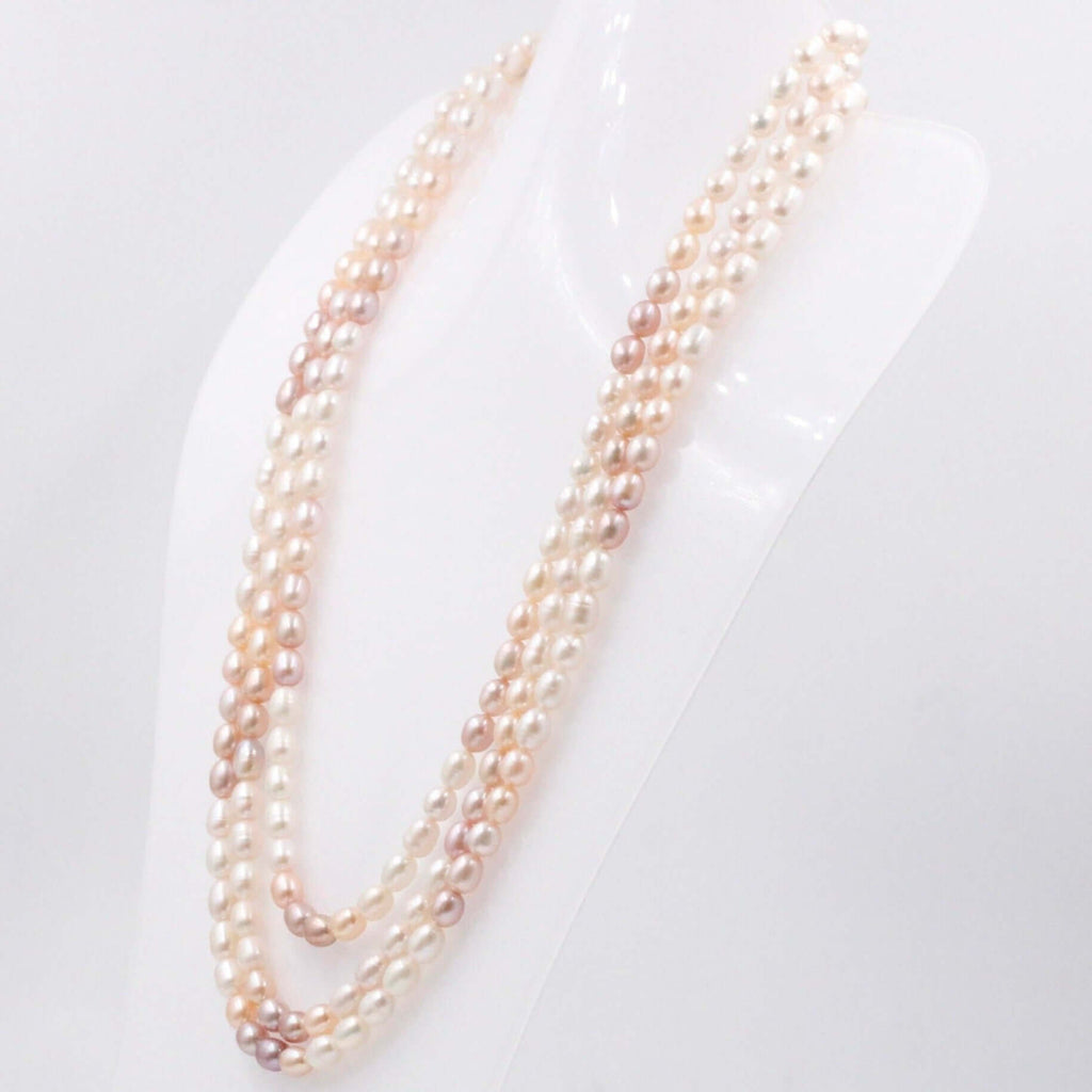Freshwater Pearl Layers in Indian Necklace Design