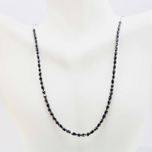 Black Diamond Beads Strand - Taj Mahal Gems