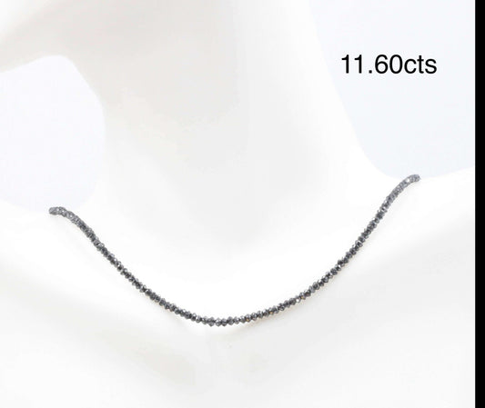 Black Diamond Beads Strand - Taj Mahal Gems