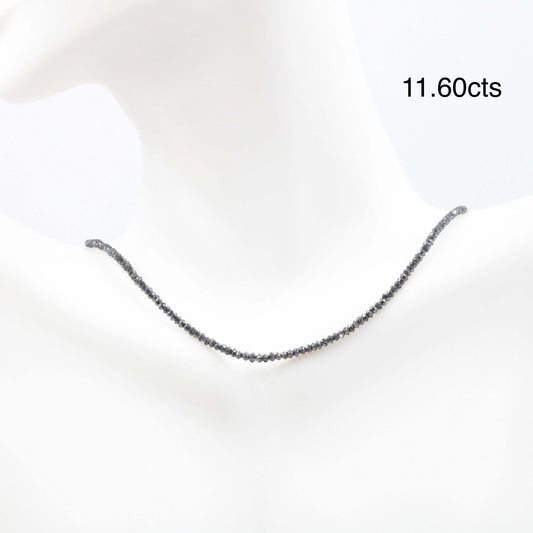 Black Diamond Beads Strand - Taj Mahal Gems