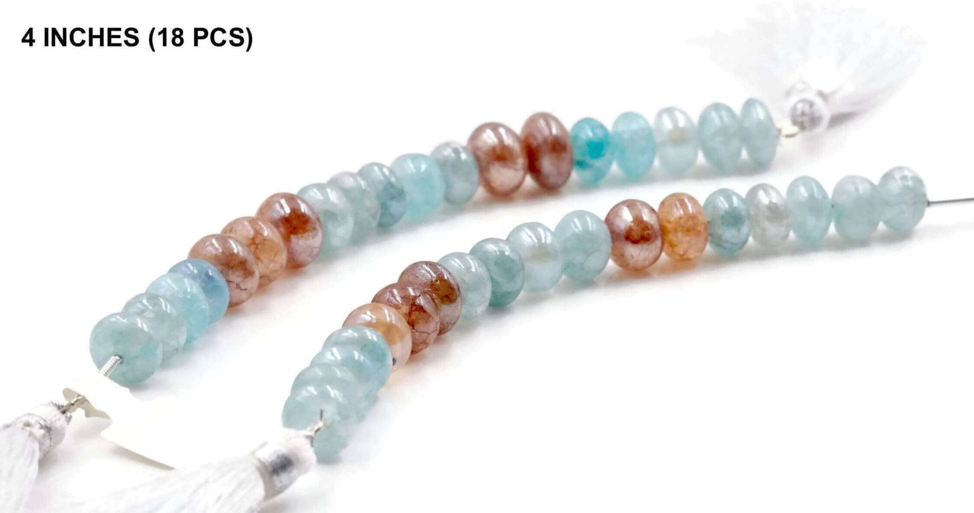 Blue Mystic Quartz Beads Strand - Taj Mahal Gems
