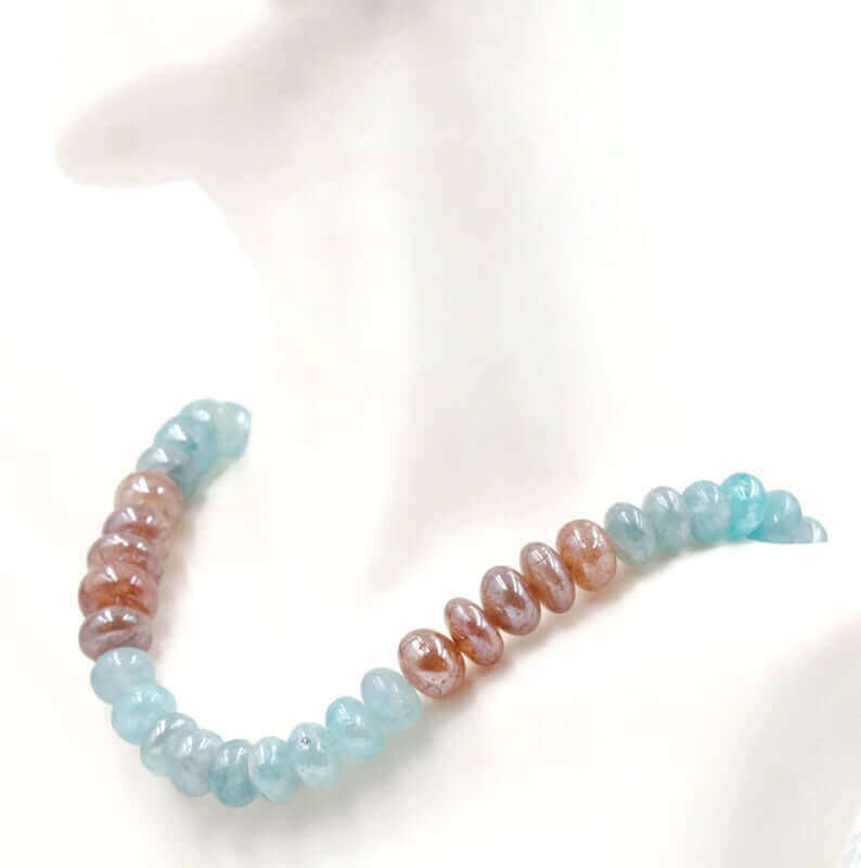Blue Mystic Quartz Beads Strand - Taj Mahal Gems