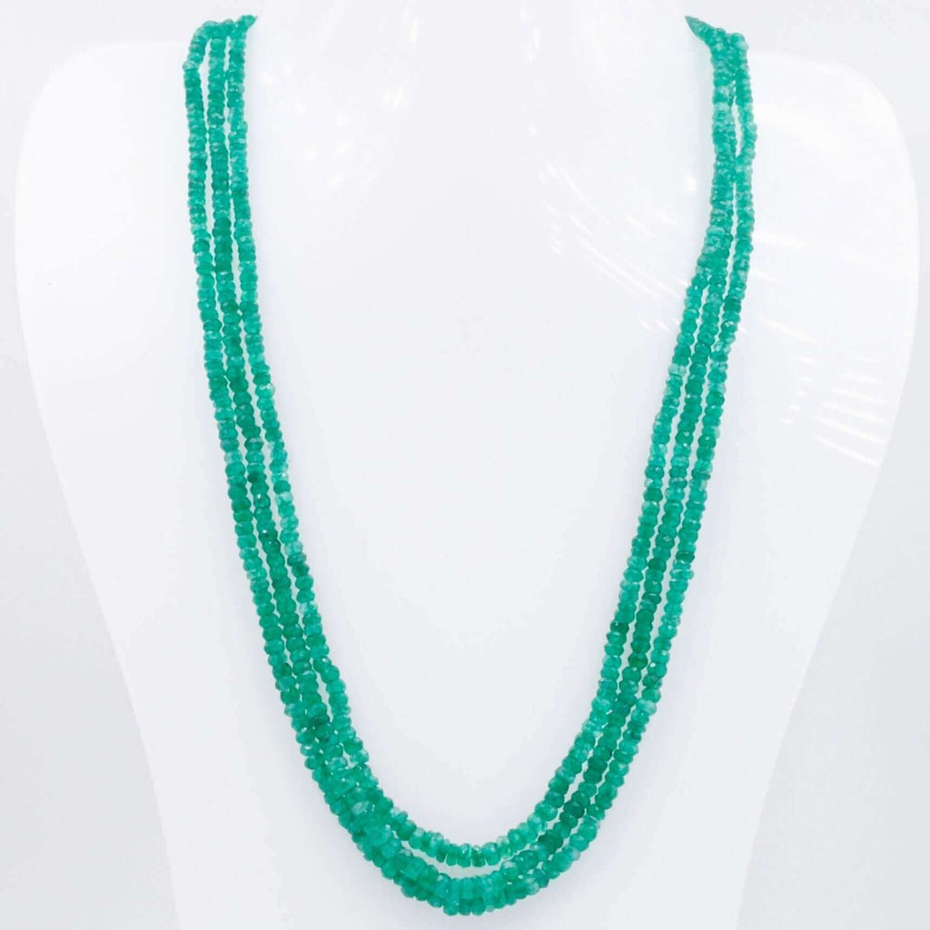 Authentic Indian Emerald Beaded Jewelry