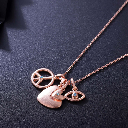18k Gold Plated Charm Necklace