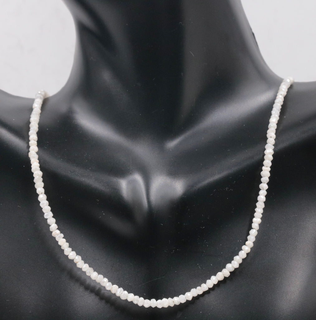 Natural Silverite beads necklace