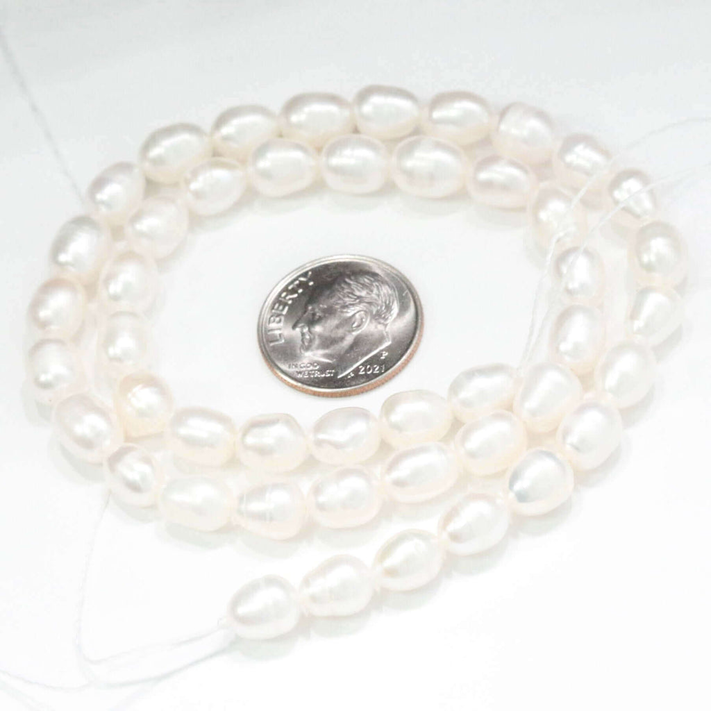 Unfinished Beaded Fresh Water Pearl Strand for Crafts
