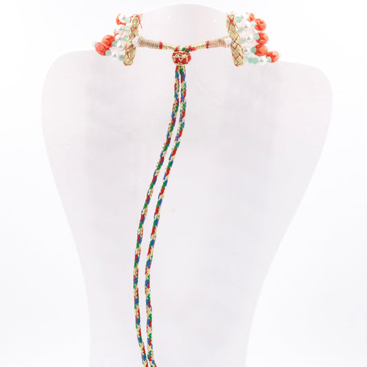 Coral Shell Pearl & Quartz Beaded Necklace - Taj Mahal Gems