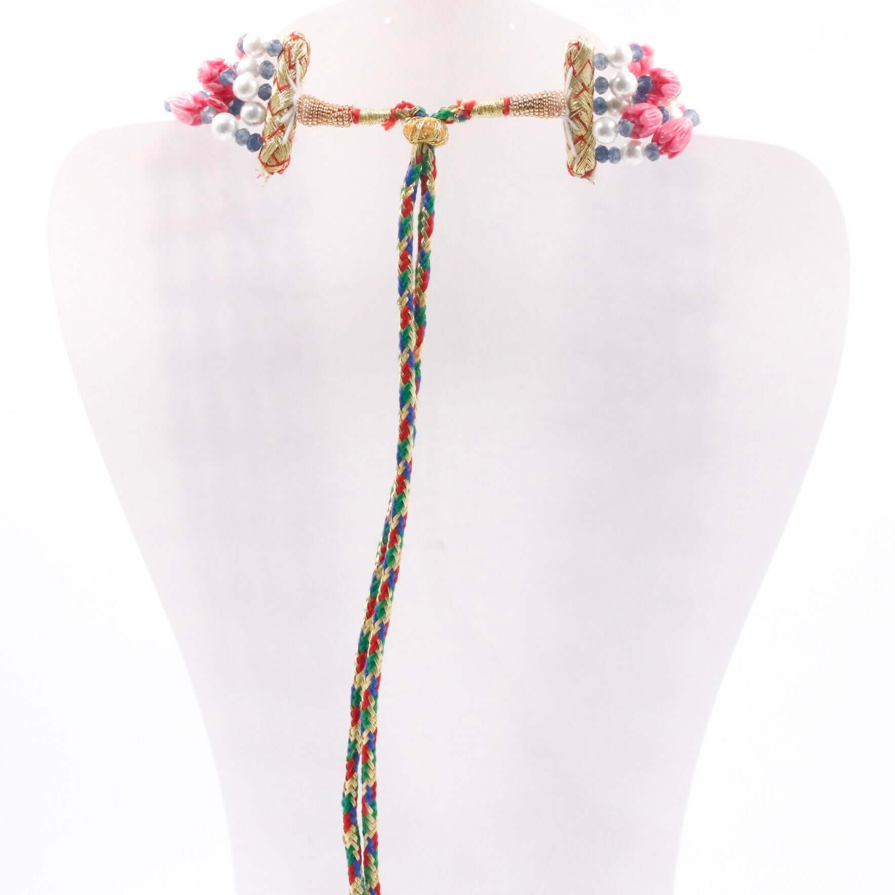 Coral Shell Pearl & Quartz Beaded Necklace - Taj Mahal Gems