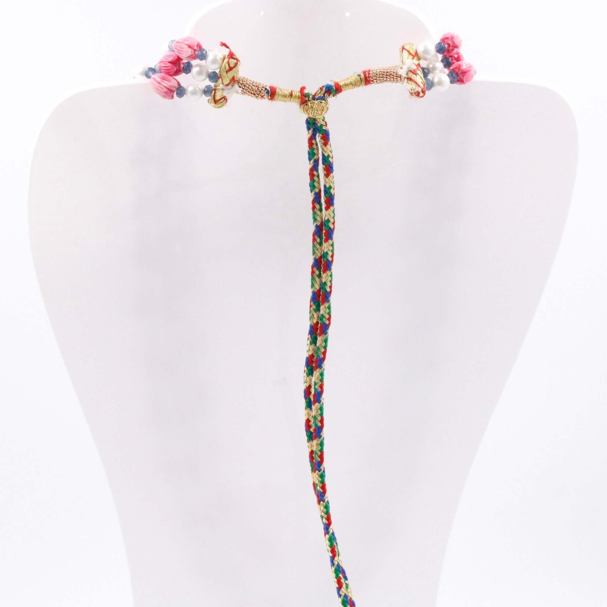 Coral Shell Pearl & Quartz Beaded Necklace - Taj Mahal Gems