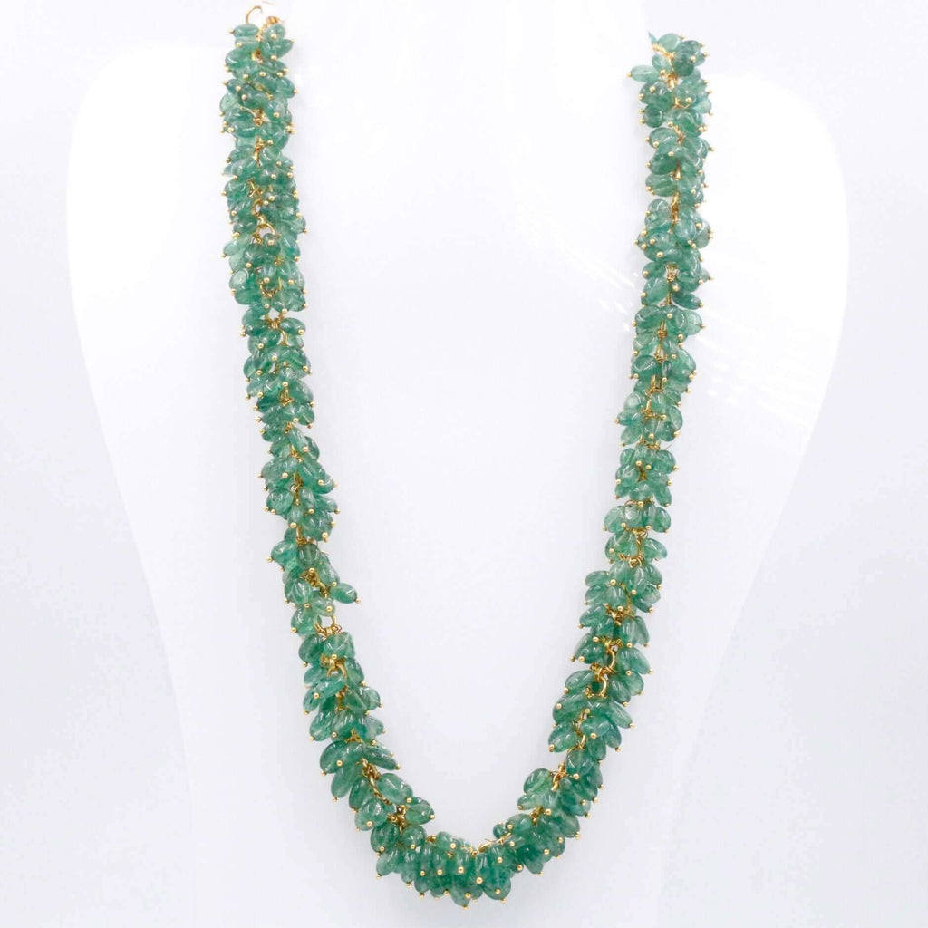 Natural Green Quartz Necklace Design