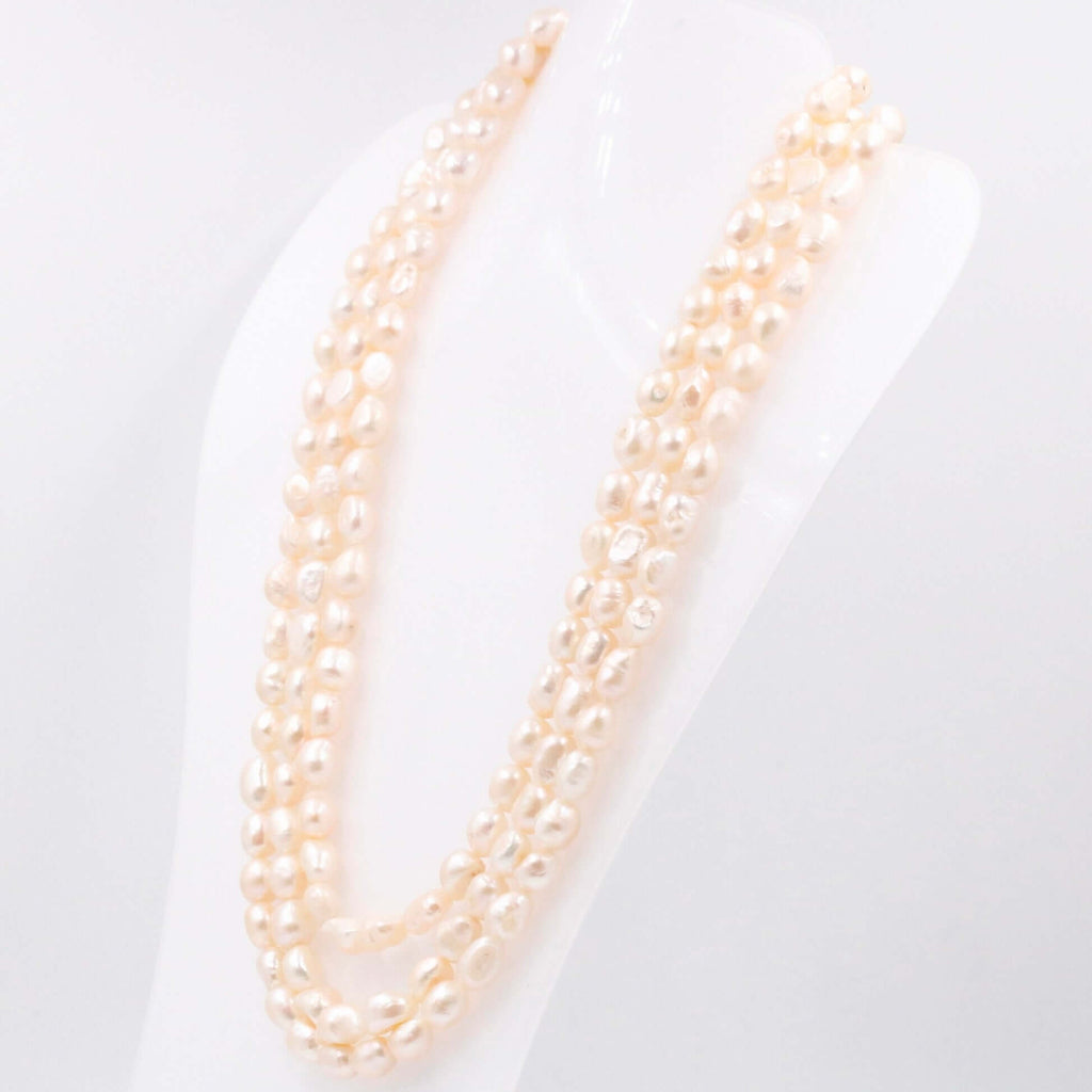 Handmade Layered Necklace with Fresh Water Pearls
