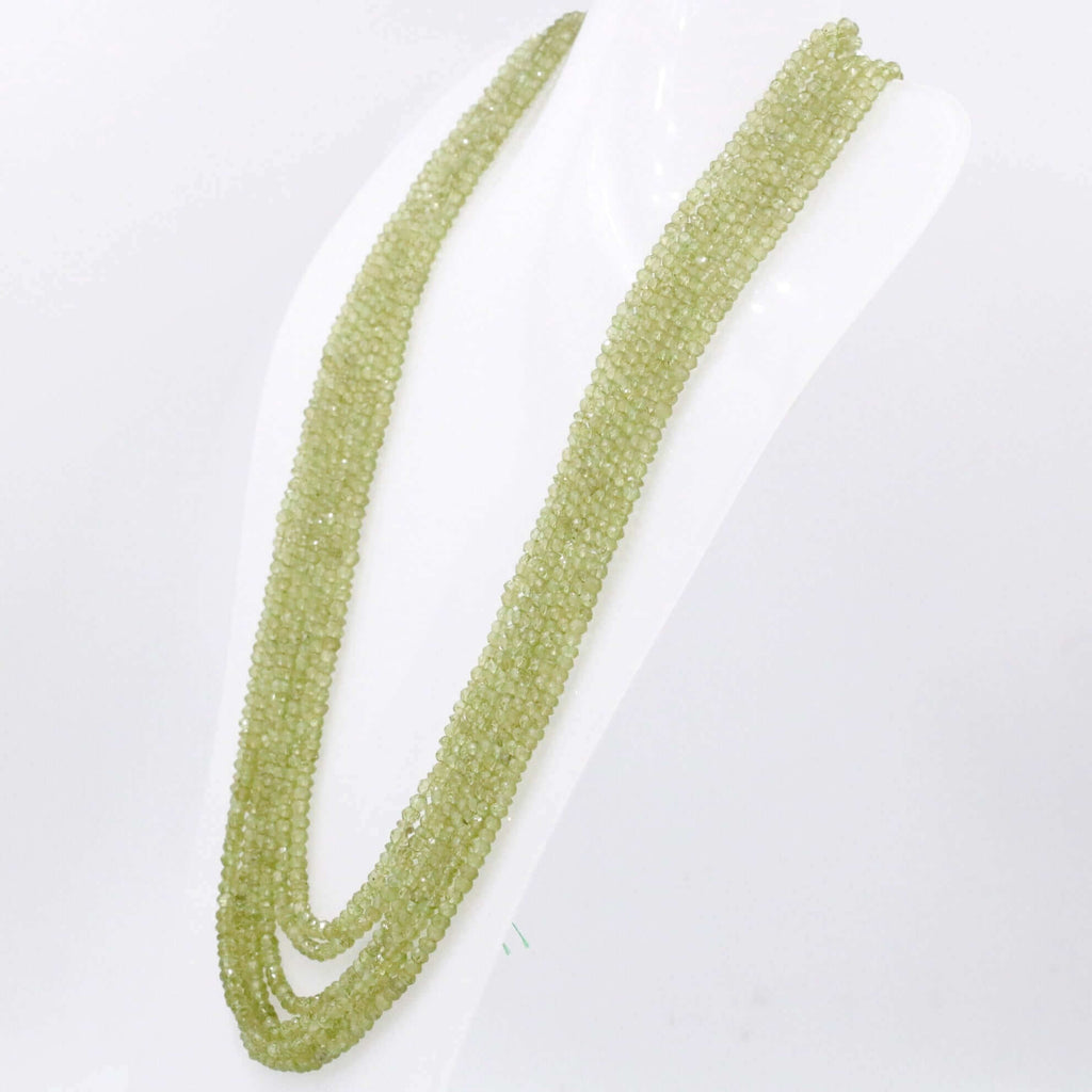 Organic Green Peridot Necklace for Daily Wear