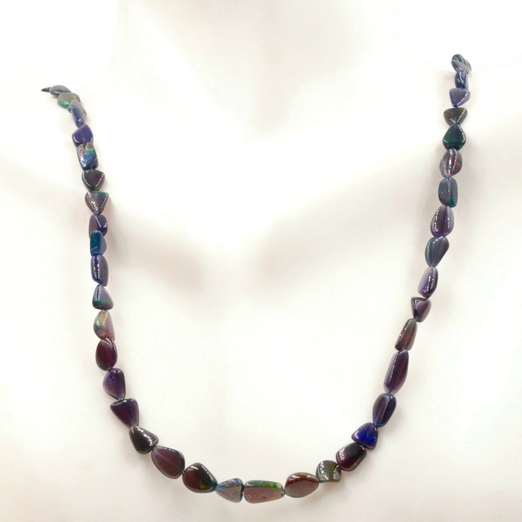 Natural Black Opal necklace
