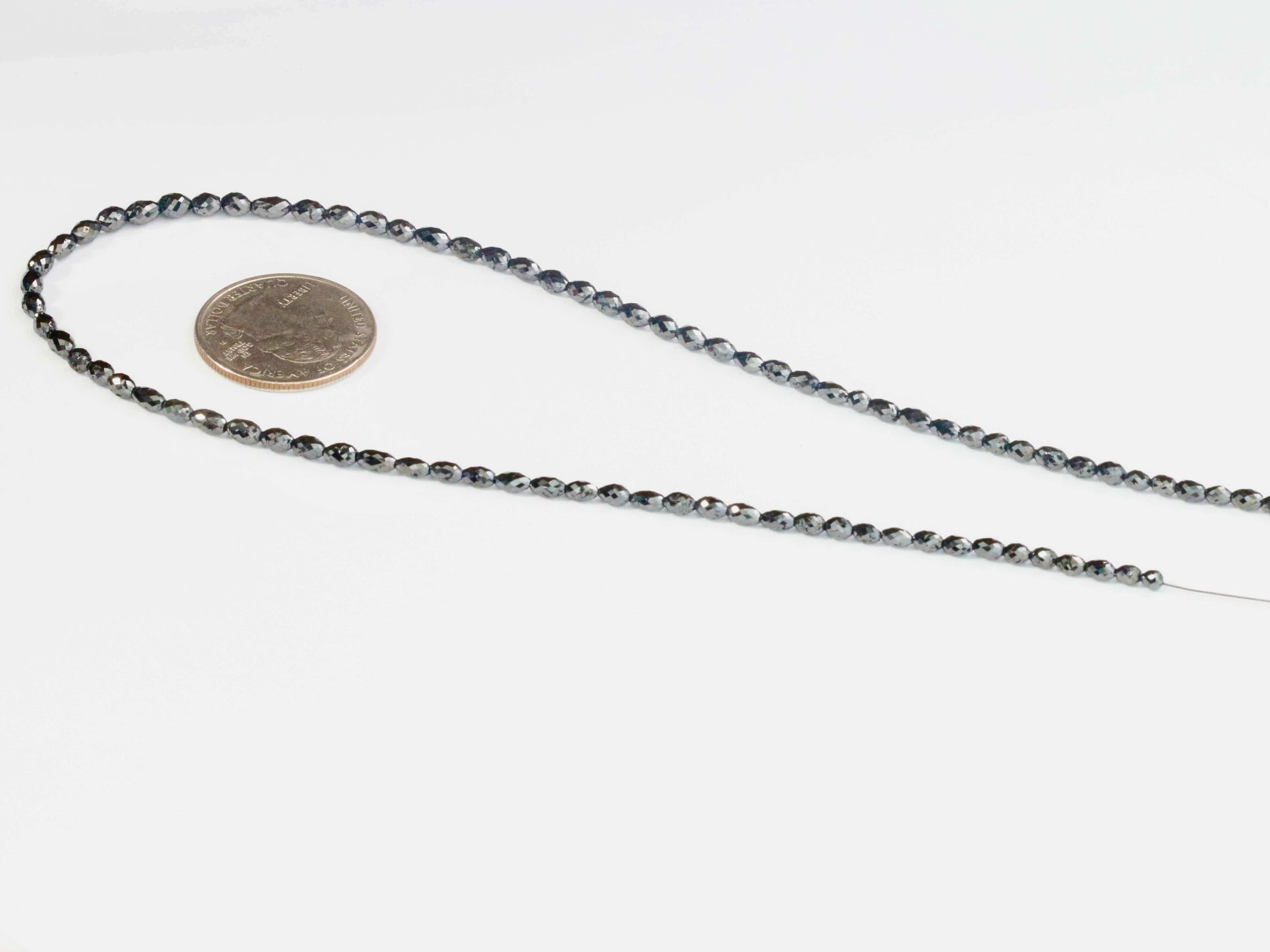 Size of Black Diamond Beads for DIY Jewelry