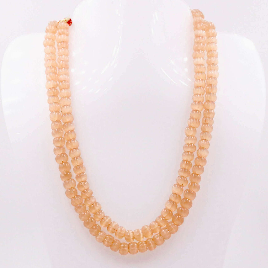 Yellow Quartz Necklace with Indian Style for Indian Saree/Sari
