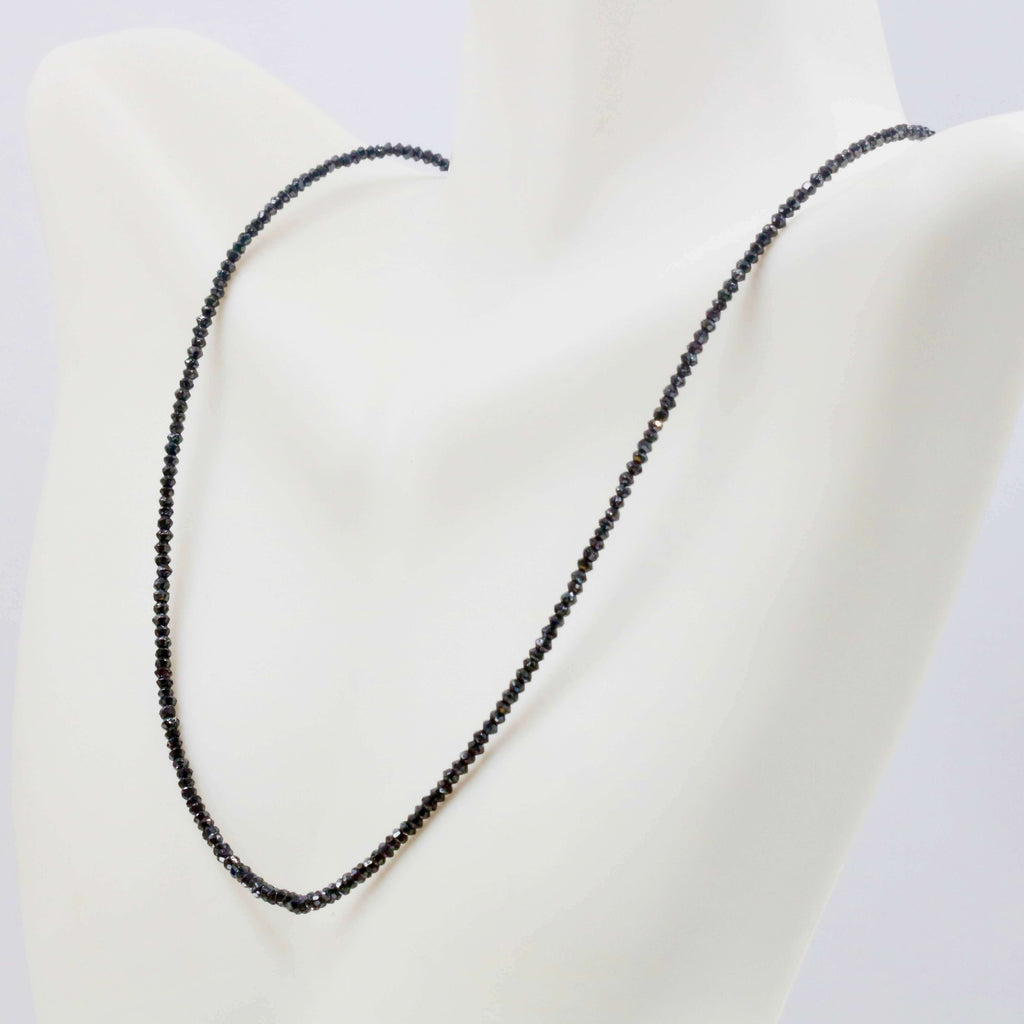 Perfect Birthday Present for April: Natural Black Necklace Necklace