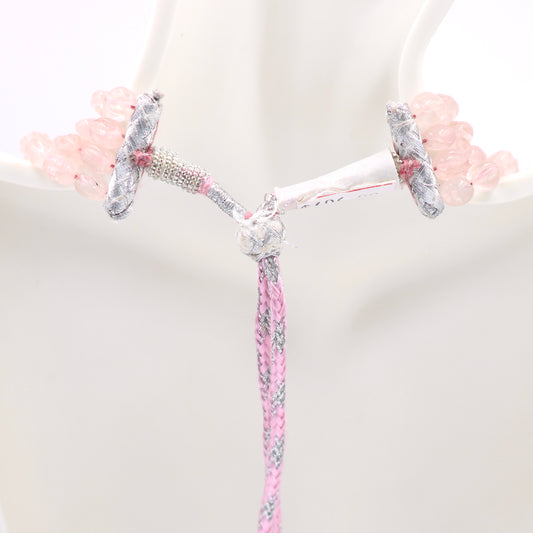 4 Strand Rose Quartz Necklace